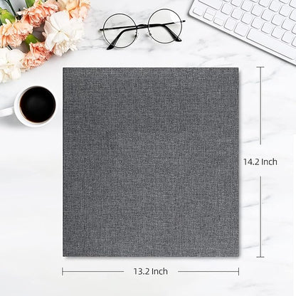 potricher Photo Album for 4x6 1000 Photos Linen Cover Extra Large Capacity Picture Book for Family Wedding Anniversary and Baby (Gray)