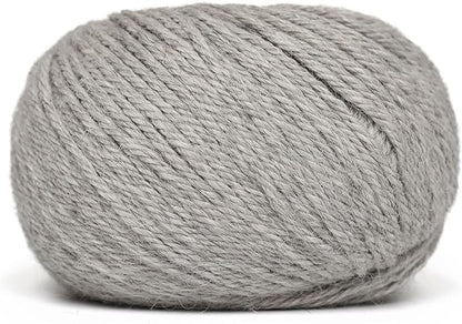 Origins - 100% Baby Alpaca Yarn Wool Set of 6 Skeins (300 Grams) DK Weight Made in Peru Natural Colors (Undyed) Heavenly Soft Perfect for Knitting and Crocheting (Silver Mist, Origins 6 Skeins DK)