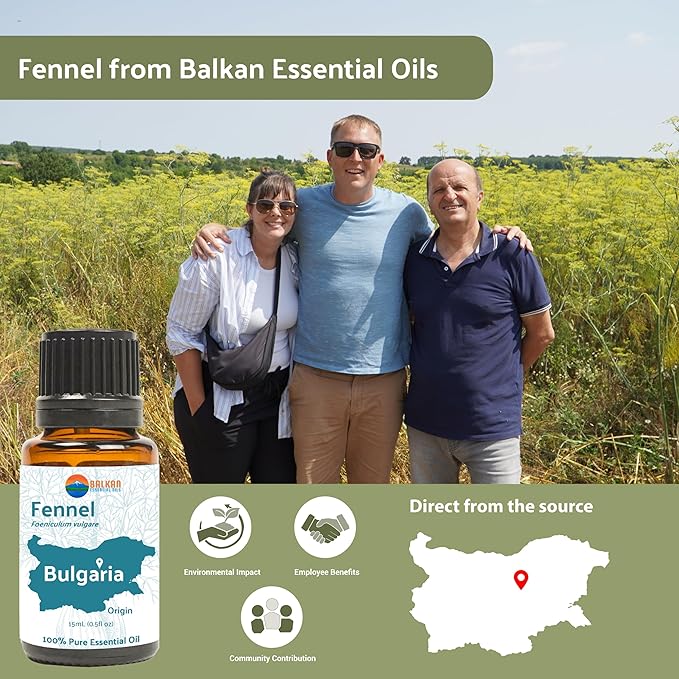 Nature Packaged Fennel Essential Oil (Sweet Fennel) - Direct from Balkan Essential Oils - Pure Aromatherapy Diffuser Oils | 100% Pure Therapeutic Grade Natural Aceite de Hinojo - 22lbs