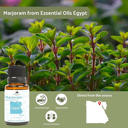 Nature Packaged Marjoram Essential Oil - Aceite de Mejorana Direct from Egypt for Massage & Aromatherapy | Premium Therapeutic Grade (2lbs)