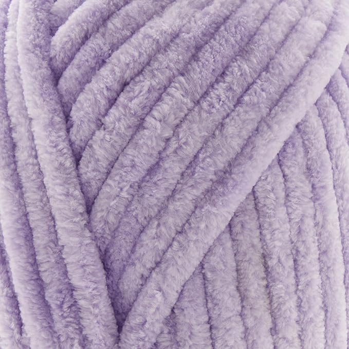 Loops & Threads Lavender Sweet Snuggles Yarn – Jumbo Weight Yarn for Knitting, Crochet, Weaving, Arts & Crafts, 18 Pack