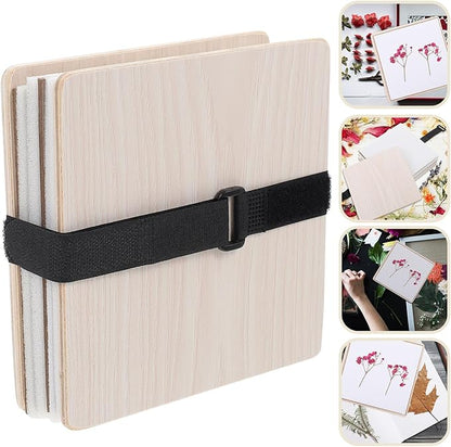 TOYANDONA Practical Flower Press Kit with Sponge for Even Pressure DIY Dried Flowers Leaves Fruit Specimen Making for Creative Crafts Handicrafts and Educational Activities