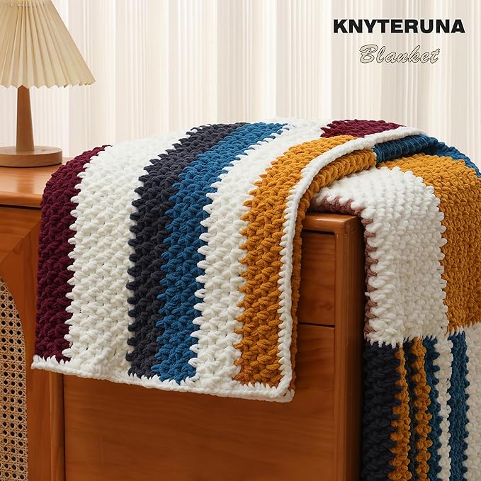 #6 Super Bulky Blanket Yarn for Crocheting - 4 Skeins(Each 10.5oz/300g, 220yds/201m), Chunky Chenille Thick Plush Big Soft Yarn for Crocheting Knitting Blankets, Charcoal Grey