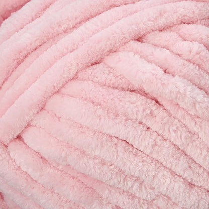 Loops & Threads Sweet Snuggles Yarn - Yarn for Knitting, Crochet, Weaving, and Arts & Crafts - Pink, Polyester, 8.8 oz