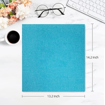 potricher Photo Album for 4x6 1000 Photos Linen Cover Extra Large Capacity Picture Book for Family Wedding Anniversary and Baby (Blue)