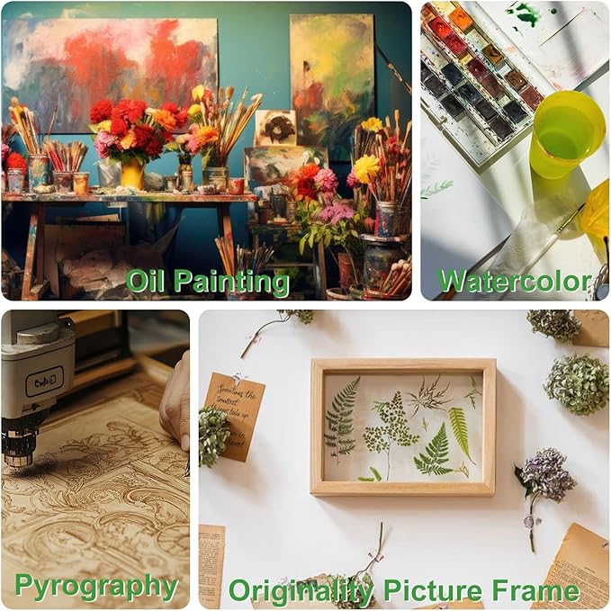 6 Pack 12 x 12 Inch Unfinished Wood Panels, Wooden Panel Boards for Painting, Crafts, and Home Decor