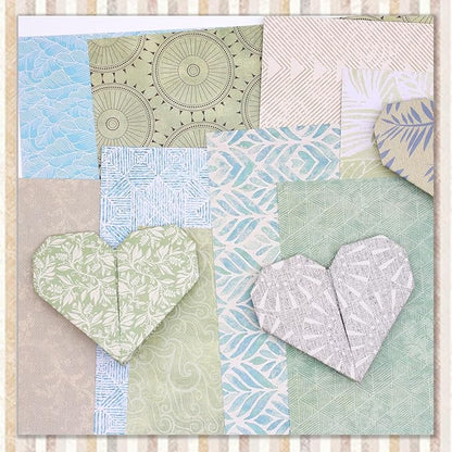 24 Sheets Scrapbook Paper 12" Double-Sided Photo Backdrop Bohemian Patterned (Floral Design H)