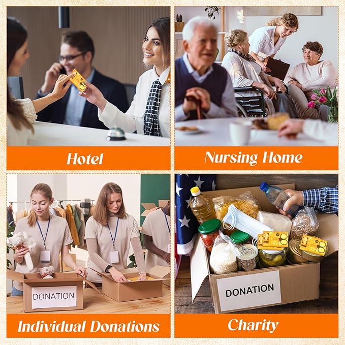 Knitgrip 25 Boxes Mini Travel Sewing Kit Quick Fix Sewing Kits Bulk Basic Portable Pre Threaded Needle Emergency Repair Tool for Christmas Gifts Beginner Traveler Home Hotel (Orange)