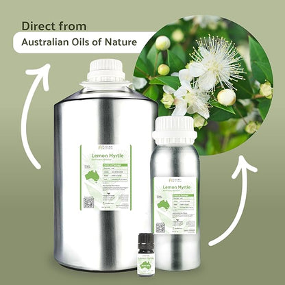 Nature Packaged Lemon Myrtle Essential Oil - Experience an Invigorating, Fresh Citrus Aroma - Pure, Undiluted Therapeutic Grade Essential Oil - 2lbs