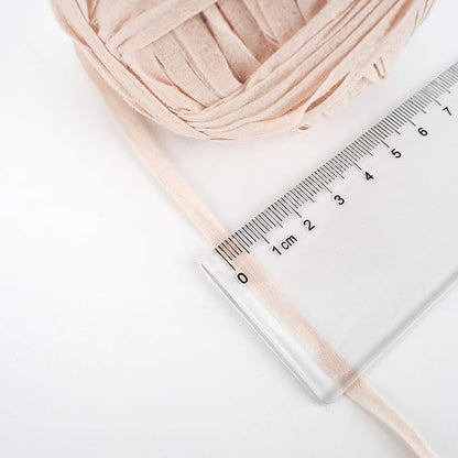 NICEEC 3 Packs Kraft Paper Yarn- Soft Raffia Ribbon Yarn for Crocheting & Knitting, Polyester, DIY Weaving - Total 474yds, 5.3oz - Light Pink