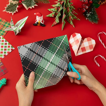 Fainne 40 Sheet Christmas Scrapbook Paper Double Sided Scrapbook Specialty Paper 12 x 12 Inch Xmas Decorative Craft for Card Making Scrapbooking