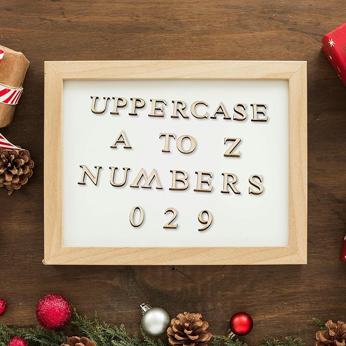 1440 Pcs Wooden Letters 1/2 Inch Small Wooden Alphabet Letters Numbers and Symbol for Craft, Unfinished Wooden Letters for Home Decor DIY Painting Crafts Spelling Homemade Education
