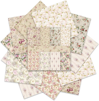 Scrapbook Paper,16 Sheets 5.8x5.8 Inch Vintage Floral Style Scrapbook Supplies,Single-Sided Vivid Origami Decoupage Paper for DIY Crafts, Card Making, Art Journaling