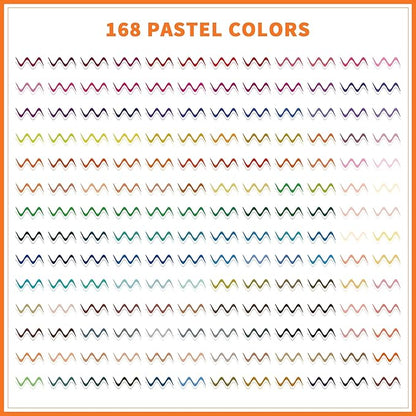 Abvqr Dual Markers Brush Pens, 168 Colors Art Marker Set with Brush and Fine Tips – Premium Art Supplies for Adults, Perfect for Coloring Books, Hand Lettering, Calligraphy, and Drawing
