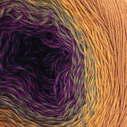 2 Skein/Pack Yarnart Flowers Gradient Yarn, Each Ball 8.8 Oz (250gr) / 1094 Yards (1000m), 55% Cotton 45% Acrylic, Superfine Fingering Weight for Knitting and Crochet, 315 - Sandy Brown Purple