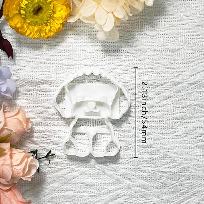 Xaekicr Poodle Dog Polymer Clay Cutters for Earrings – Cute Puppy Clay Cutters for Polymer Clay Jewelry Making – Animal Clay Earring Cutters and DIY Clay Tools – 1 Piece