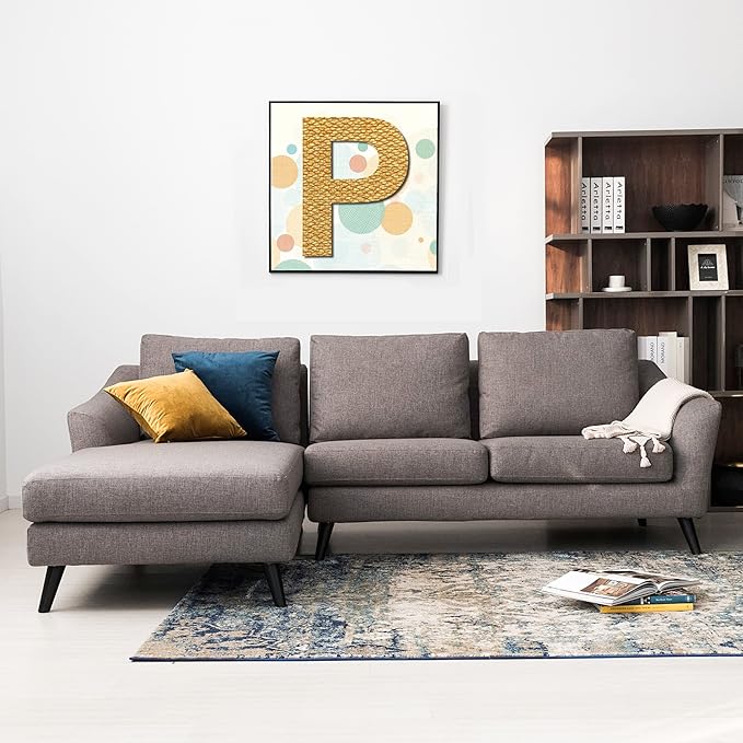 12 Inch Wooden Letter P, 1/4 Inch Thick Large Unfinished Wood Letter for DIY Crafts Home Wall Decor