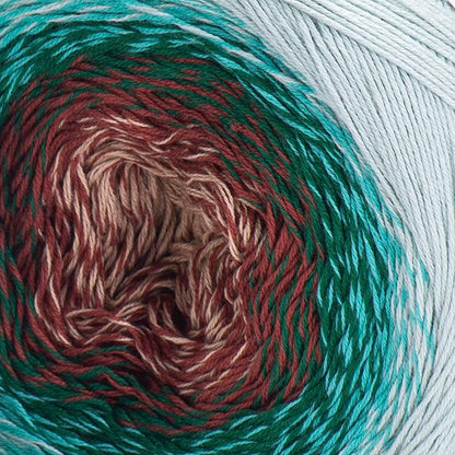 1 Skein/Pack Yarnart Flowers Gradient Yarn, Each Ball 8.8 Oz (250gr) / 1094 Yards (1000m), 55% Cotton 45% Acrylic, Superfine Fingering Weight for Knitting and Crochet, 318 - Turquoise Green