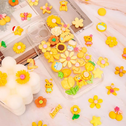 100Pcs Slime Charms, Mixed Cute Resin Charms Set for Scrapbooking, Phone Cases, Hair Accessories, Fake Candy Decor, Crafting Embellishments & DIY Keychains