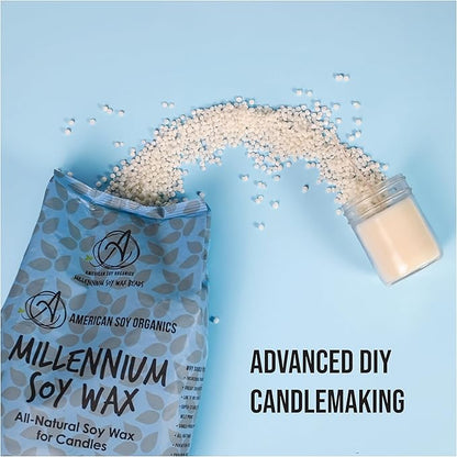 American Soy Organics - 5 lb Bag of Millennium Wax Natural Soy Wax for Candle Making