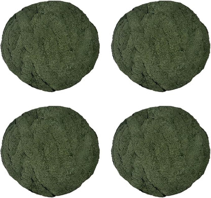 4- Pack Chunky Chenille Christmas Bundle Red and Dark Moss Green for Crocheting Handknitting Big Bulky Fluffy Soft Chunky Beginners Blanket Jumbo Thick Yarn DIY Crafts Décorations