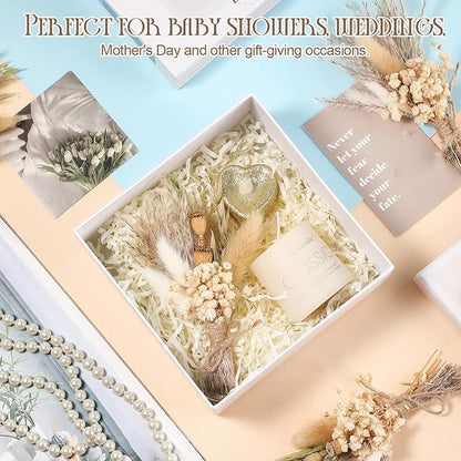 Nuanchu 12 Pcs Mini Dried Flower Bouquet 6" Natural Small Dried Flower with Stem for Birthday DIY Crafts Scrapbook Vase Boho Party Plates Cake Bridesmaid Gifts Card Envelope Decor(Classic)