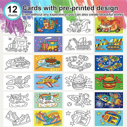 Inburit Art Paint Set with Wooden Easel Box, 24 Colors Acrylic Paints, 8 Paint Brushes, 6 Canvas Panel Deluxe Paining Supplies kit for Kids, Student, Adult & Artist