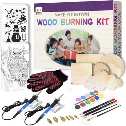 Gifts for Teen, Wood Burning Kit Craft With 2 Wood Burning Pens for Adult Teenager 12 13 14 16 18 Years Old Gifts Birthday Christmas