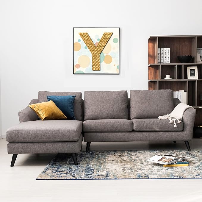 12 Inch Wooden Letter Y, 1/4 Inch Thick Large Unfinished Wood Letter for DIY Crafts Home Wall Decor