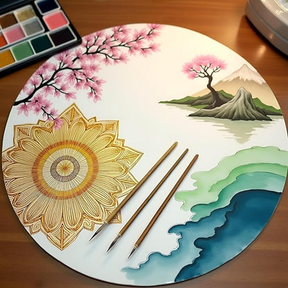 3Pcs Brown Chinese Art Painting Brush Set,Chinese Art Painting Brushes Weasel Hair Hookline Pen Art Drawing Brush Needs Watercolor Supplies S/M/L