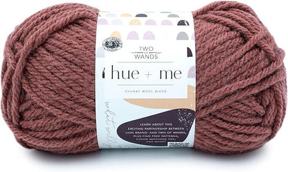 Lion Brand Yarn, Hue + Me Chunky Yarn for Crocheting, Knitting, and Crafts, Love Song, 1 Pack