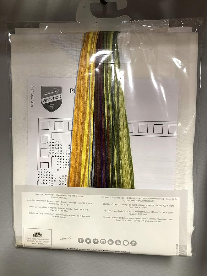 Vervaco Cross Stitch Table Runner Kit Sunflowers 16" x 40"