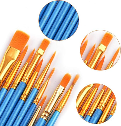 AROIC Watercolor Paint Set, 36-Color Watercolor Paint with 10 Brushes, Non-Toxic Washable Watercolors for Adults, Art Supplies for Painting, Drawing, DIY Crafts, School, Classroom, Artist Use for Age 12+