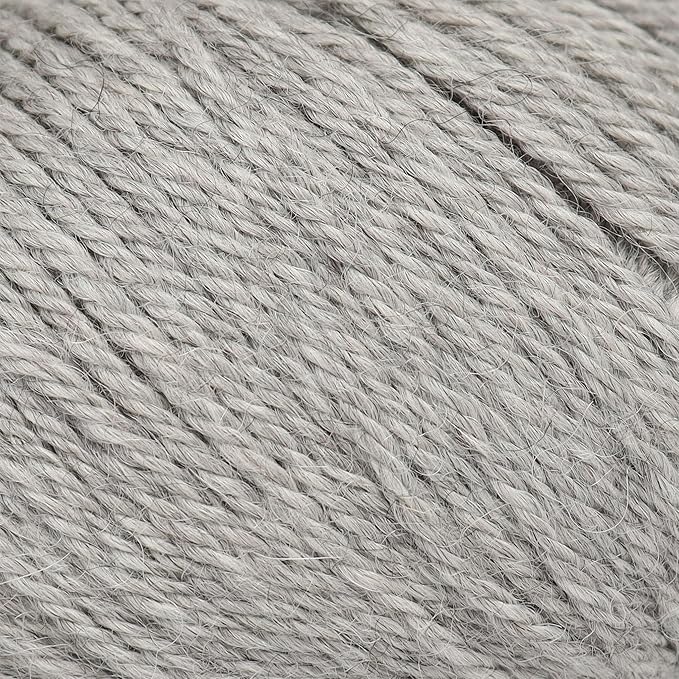 Origins - 100% Baby Alpaca Yarn Wool Set of 3 Skeins (150 Grams) DK Weight Made in Peru Natural Colors (Undyed) Heavenly Soft Perfect for Knitting and Crocheting (Silver Mist, Origins 3 Skeins DK)