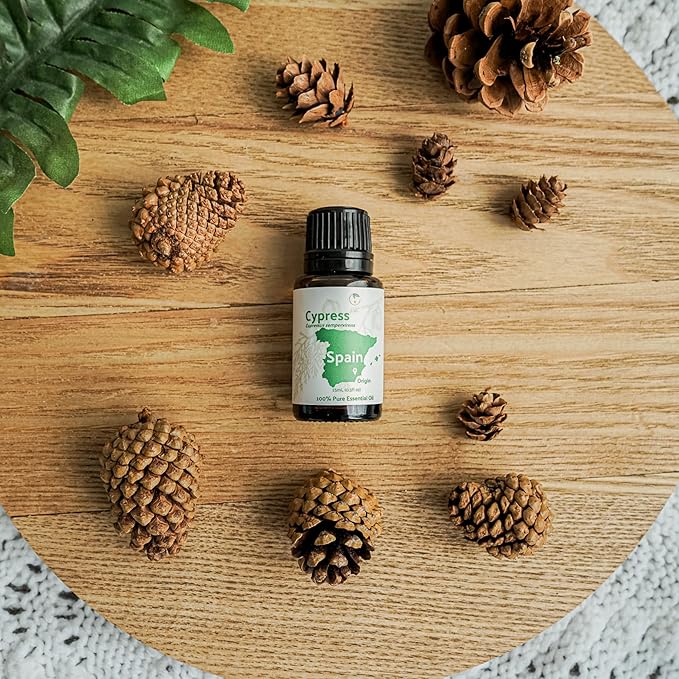Nature Packaged Cypress Essential Oil - Direct from Essential Oils SL in Mediterranean Spain - Aceite de Ciprés for Diffuser, 100% Pure Therapeutic Grade - Aromatheraphy, Skincare (22lbs)
