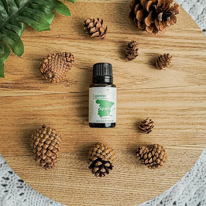 Nature Packaged Cypress Essential Oil - Direct from Essential Oils SL in Mediterranean Spain - Aceite de Ciprés for Diffuser, 100% Pure Therapeutic Grade - Aromatheraphy, Skincare (2lbs)