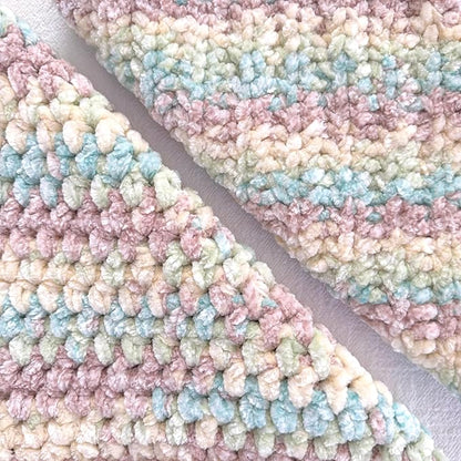 Chenillique XL Super Bulky Chenille Yarn – 100g Skein (88 Yards) + Safety Eyes + Free Plushie Pattern – Plush Polyester Yarn for Amigurumi, Crochet & Knitting - Beach Sand