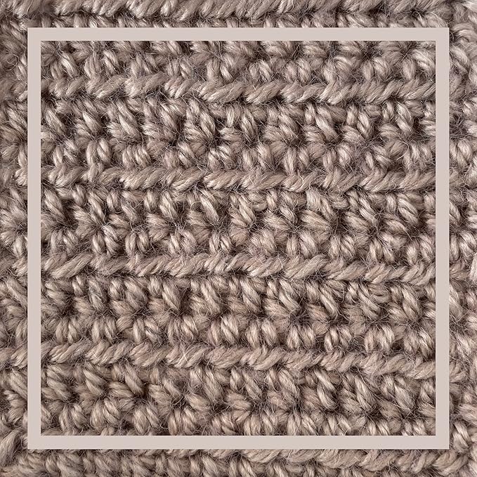 Woolen Delights Soft Wool Yarn for Crocheting, 3-Pack (522Yds / 300G), Free Patterns - #4 Medium Aran/Heavy Worsted Weight Wool Yarn for Knitting - Sandy Beige
