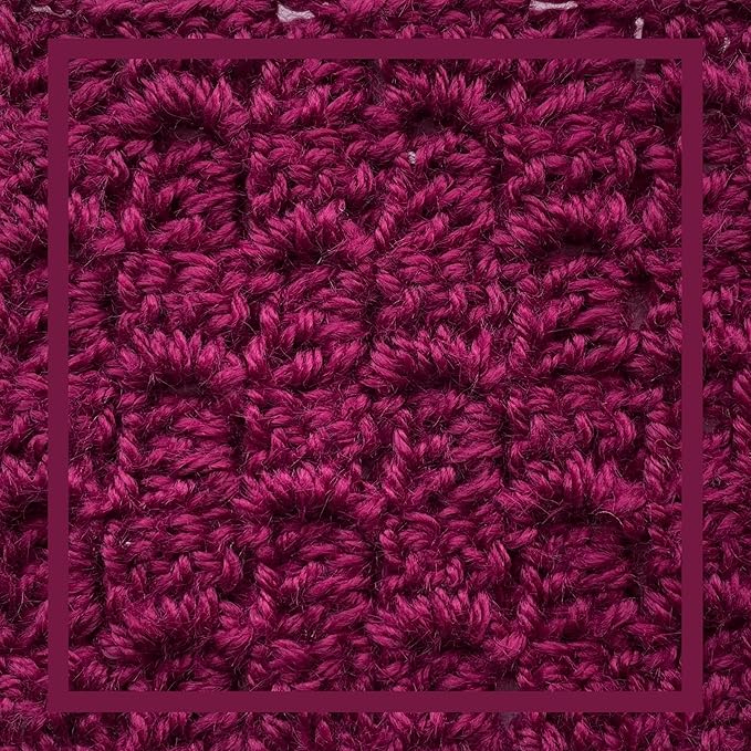 Woolen Delights Soft Wool Yarn for Crocheting, 3-Pack (522Yds / 300G), Free Patterns - #4 Medium Aran/Heavy Worsted Weight Wool Yarn for Knitting - Dark Burgundy