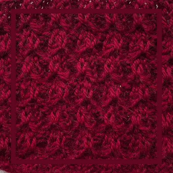 Woolen Delights Soft Wool Yarn for Crocheting, 3-Pack (522Yds / 300G), Free Patterns - #4 Medium Aran/Heavy Worsted Weight Wool Yarn for Knitting - Crimson Red