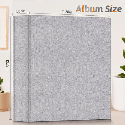 Popotop Photo Album 4x6 1000 Pockets for Wedding Gifts,Linen Hardcover Picture Albums for Family Anniversary Baby Vacation Pictures
