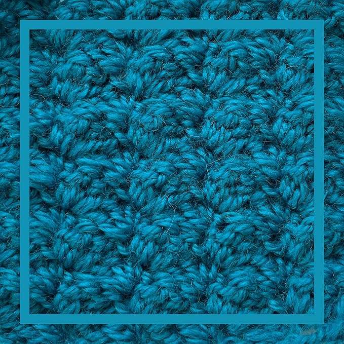 Woolen Delights Soft Wool Yarn for Crocheting, 3-Pack (522Yds / 300G), Free Patterns - #4 Medium Aran/Heavy Worsted Weight Wool Yarn for Knitting - Peacock Blue