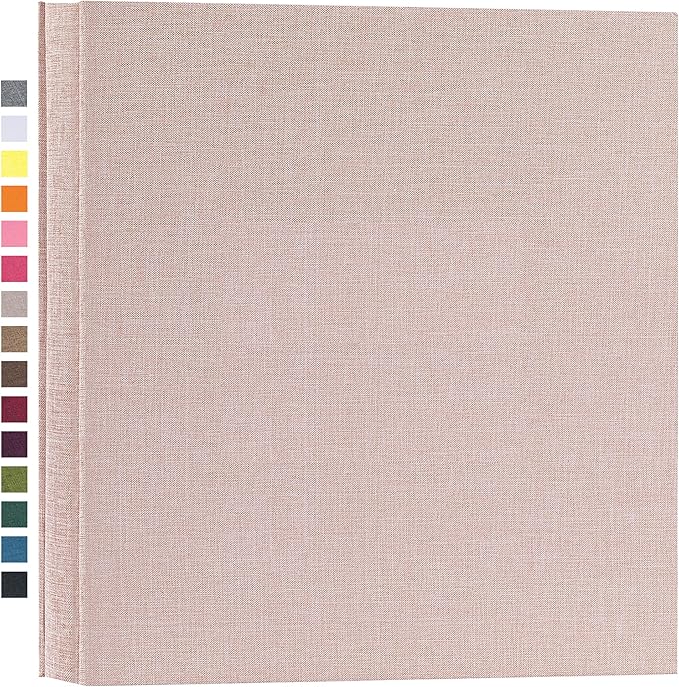 potricher Photo Album for 4x6 600 Photos Linen Cover Extra Large Capacity Picture Book for Family Wedding Anniversary and Baby (Beige)