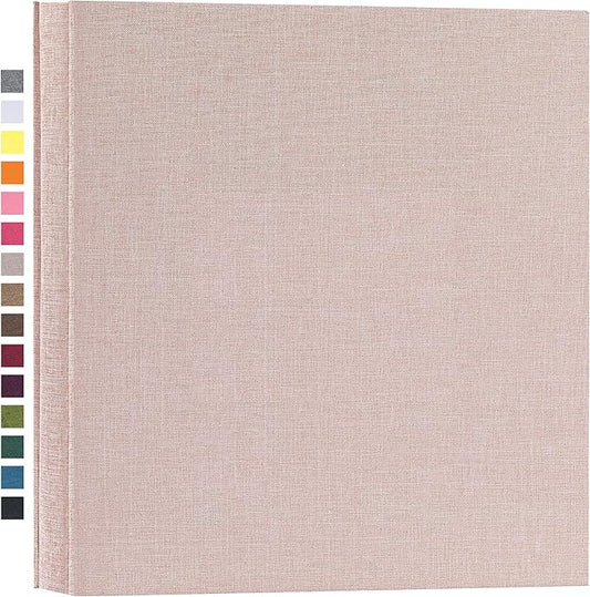 potricher Photo Album for 4x6 600 Photos Linen Cover Extra Large Capacity Picture Book for Family Wedding Anniversary and Baby (Beige)