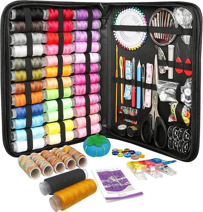 Sewing Kit for Adults, 240 PCS Needle and Thread Kit for Sewing with Tailor Scissors & Accessories, 43 XL Thread Spools, Travel Sewing Kit for Beginners,2026 Christmas Gifts for Mom Grandma