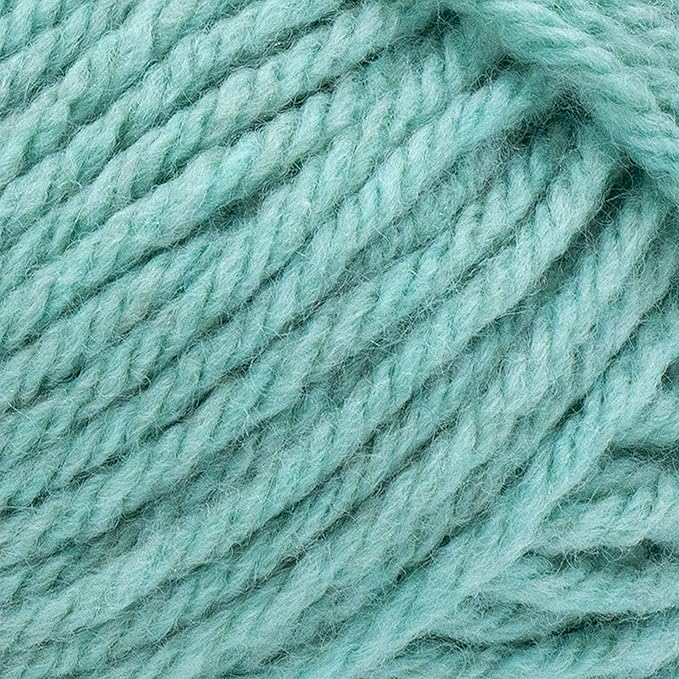 Lion Brand Hue + Me Yarn for Knitting, Crocheting, and Crafting, Bulky and Thick, Soft Acrylic and Wool Yarn, Sea Glass, (2-Pack)