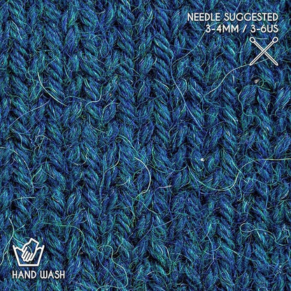 Worsted Set (6 x 1.75 oz) Super Soft Baby Alpaca Knitting Yarn Deep Ocean 656 Yards