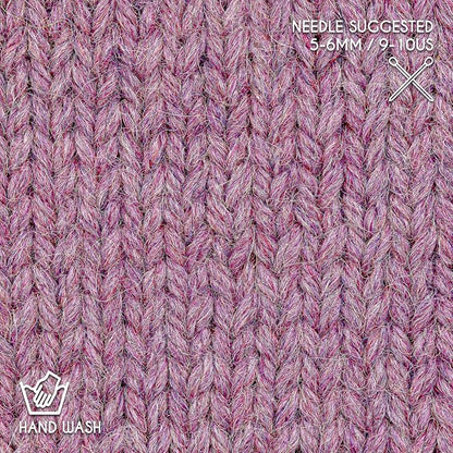 Bulky Set (6 x 1.75 oz) Super Soft Baby Alpaca Knitting Yarn Lila 328 Yards