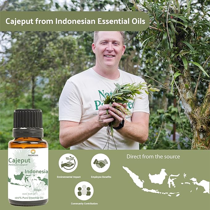 Nature Packaged Cajeput Essential Oil (22lbs) - Direct from Central Java, Indonesia - Essential Oils for Diffusers Aromatherapy; Essential Oils for Body; Massage Oils | 100% Pure Therapeutic Grade