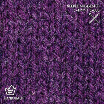 Worsted Set (6 x 1.75 oz) Super Soft Baby Alpaca Knitting Yarn Berry 656 Yards
